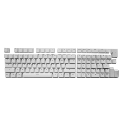 Bílé keycaps