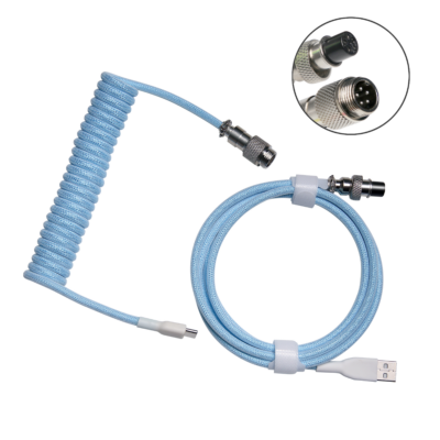 Coiled kabel duhová